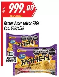 Arcor - Ramen selecc 70Gr Cod. 50536/28