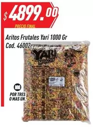 Mas - Aritos Frutales Yari 1000 Gr Cod. 46002