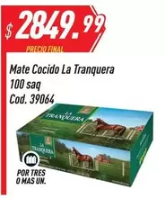 La Tranquera - Mate Cocido 100 saq Cod. 39064