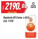 Off - Repelente Crema Cod. 11235
