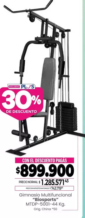 Gimnasio Multifuncional MTDP-5001-44 Kg