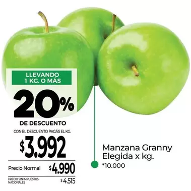 X$ - Manzana Granny Elegida