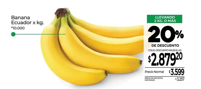 X$ - Banana Ecuador x kg.