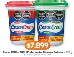 Casancrem - Queso Preformado Clásico o Balance