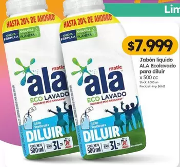 Ala - Jabón líquido ECO LAVADO