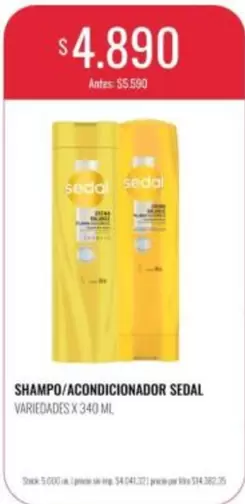 Sedal - Shampoo/Acondicionador