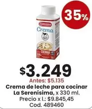 La Serenísima - Crema de leche para cocinar