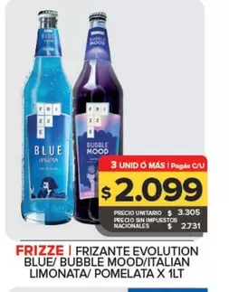 Frizzé - Frizante Evolution Blue/Bubble Mood/Italian Limonata/Pomelata