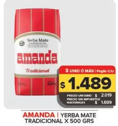 Amanda - Yerba Mate Tradicional