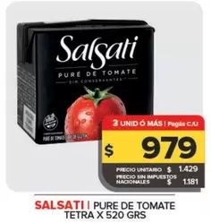 Salsati - Pure De Tomate Tetra