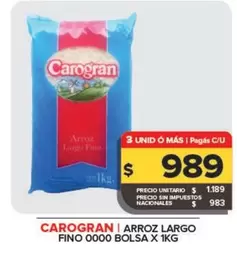 Carogran - Arroz Largo Fino