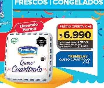 Tremblay - Queso Cuartirolo