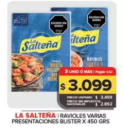 La Salteña - Ravioles Blister