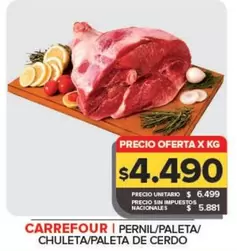 Carrefour - Pernil/Paleta/Chuleta/Paleta De Cerdo