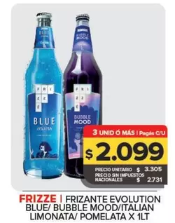 Frizzé - Frizante Evolution Blue/Bubble Mood/Italian Limonata/Pomlata