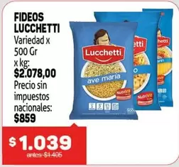 Lucchetti - Fideos