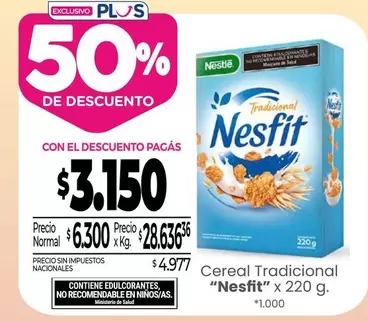 X$ - Cereal Tradicional "Nesfit"