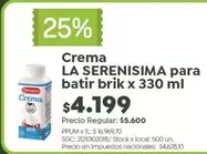 X$ - Crema para batir brik