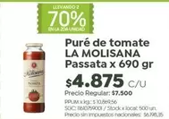 X$ - Puré de tomate Passata