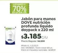 Dove - Jabón para manos nutrición profunda líquido doypack