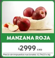 X$ - MANZANA ROJA