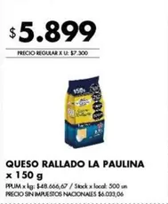 La paulina - QUESO RALLADO