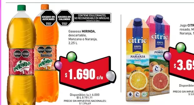 Mirinda - Gaseosa descartable