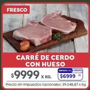 X$ - CARRÉ DE CERDO CON HUESO