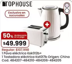 Origen - Pava eléctrica Ksk012b+ 1 Tostadora eléctrica Kst017b