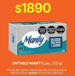 Manty - UNTABLE