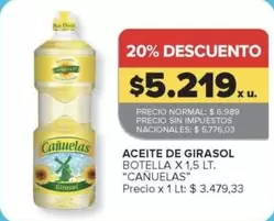cañuelas - Aceite de Girasol