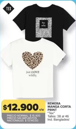 Love - REMERAS MANGA CORTA PRINT