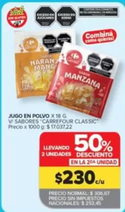 Carrefour - JUGO EN POLVO
