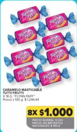 Flynn Paff - CARAMELO MASTICABLE TUTTI FRUTTI