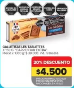 Carrefour - GALLETITAS LES TABLETTES