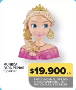 Muñeca para peinar "Sparkle"
