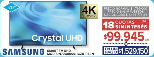 Samsung - Crystal UHD Smart TV