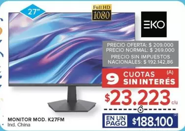 MONITOR MOD. K27FM