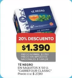Negro - TÉ NEGRO EN SAQUITOS