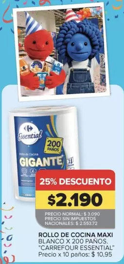 Gigante - ROLLO DE COCINA MAXI BLANCO