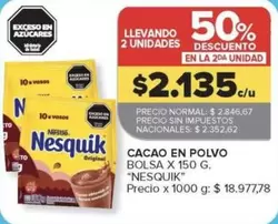 Nesquik - Cacao en Polvo