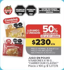 Carrefour - JUGO EN POLVO