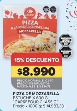 Carrefour - PIZZA DE MOZZARELLA