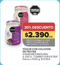 Carrefour - Yogurt con colchón de frutas