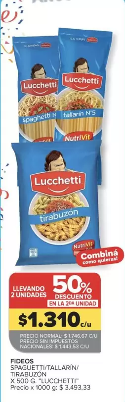 Lucchetti - SPAGHETTI TALLARIN TIRABUZÓN