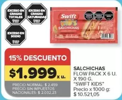 Swift - SALCHICHAS FLOW PACK