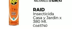 Raid - Insecticida Casa y Jardin x 380 Ml. Cód:5740