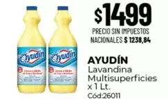 Ayudin - Lavandina Multisuperficies x 1 Lt. Cód:26011