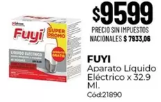 Fuyi - Aparato Líquido Eléctrico x 32.9 Ml. Cód:21890