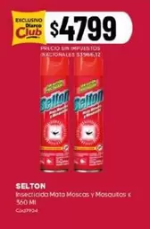Selton - Insecticida Mata Moscas y Mosquitos x 360 Ml